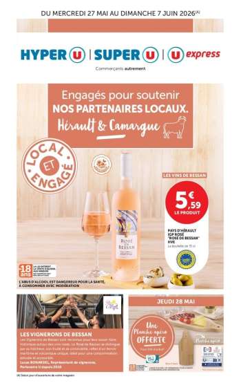 Catalogue Magasins U - 27/05/2026 - 07/06/2026.