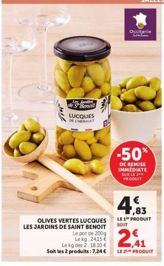 OLIVES VERTES LUCUQUES LES JARDINS DE SAINT BENOIT