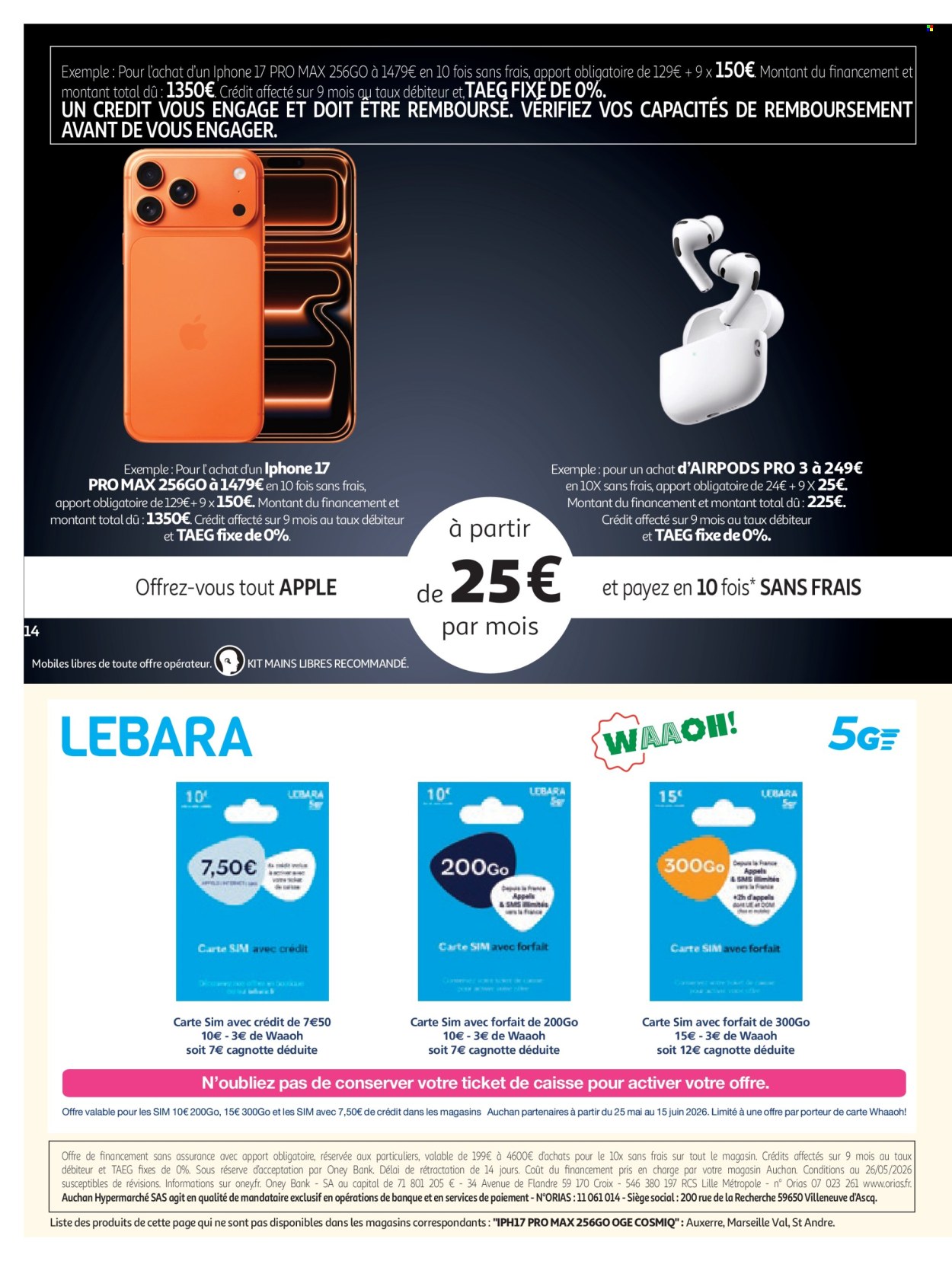 Catalogue Auchan - 26/05/2026 - 14/06/2026. Page 14