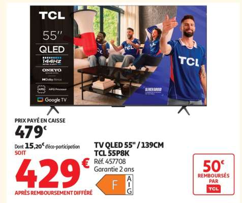 TV QLED 55'' / 139CM TCL 55P8K