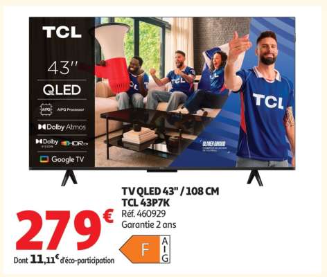 TV QLED 43" / 108 CM TCL 43P7K