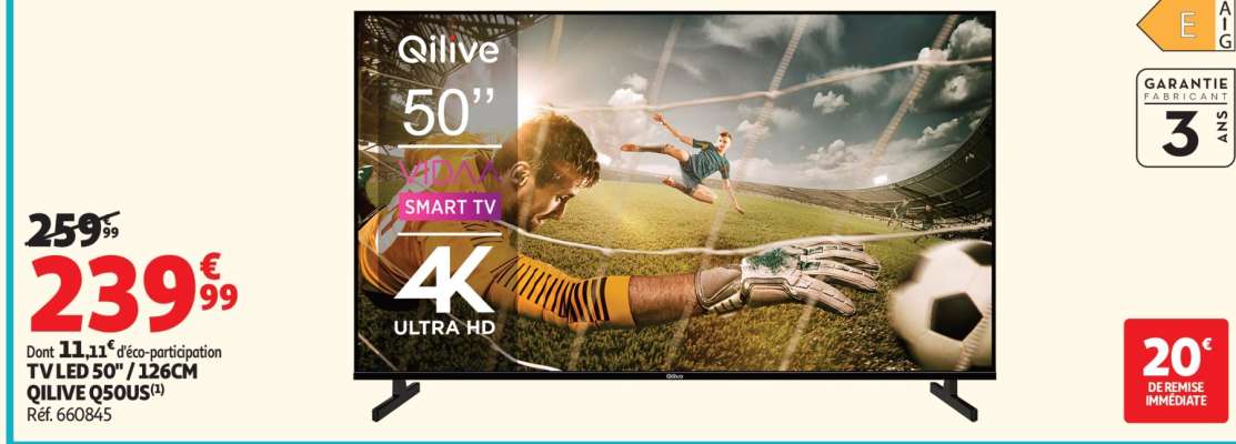 TV LED 50'' / 126CM QILIVE 50Q5U51