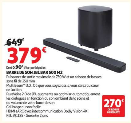 BARRE DE SON JBL BAR 500 M2