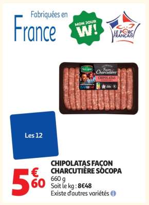 Chipolatas Façon Charcutière Socopa