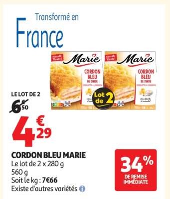 CORDON BLEU MARIE