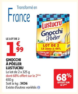 Gnocchi À Poêler Lustucru