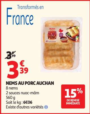 Nems Au Porc Auchan