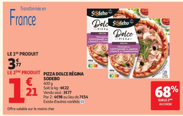 Pizza Dolce Regina Sodebo