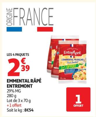 Emmental Râpé Entremont