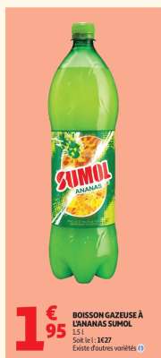 BOISSON GAZEUSE À L'ANANAS SUMOL