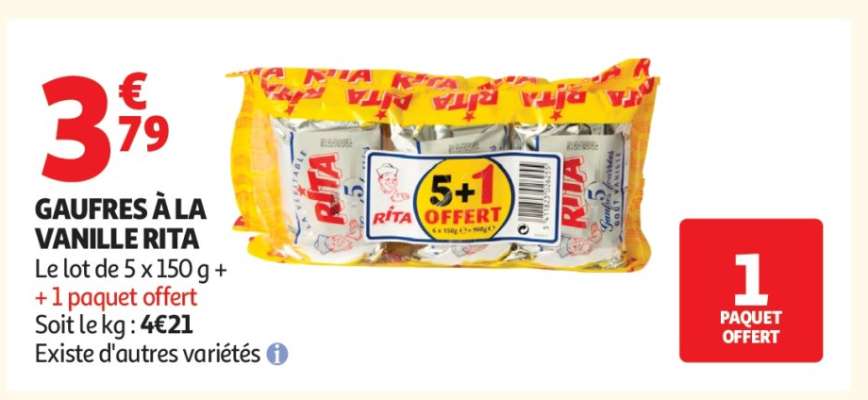 GAUFRES À LA VANILLE RITA