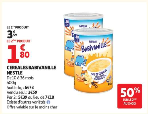 CEREALES BABIVANILLE NESTLE