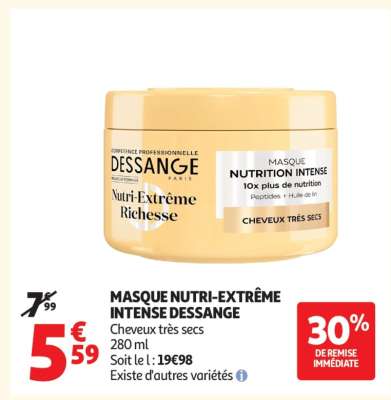 MASQUE NUTRI-EXTRÊME INTENSE DESSANGE