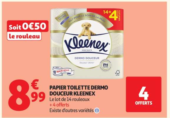 Papier Toilette Dermo Douceur Kleenex