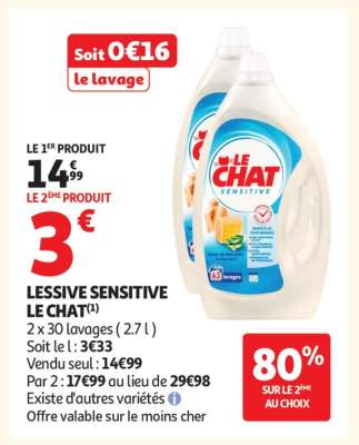 LESSIVE SENSITIVE LE CHAT