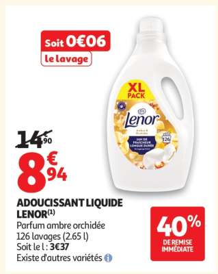 Adoucissant Liquide Lenor