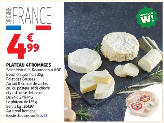 Plateau 4 fromages