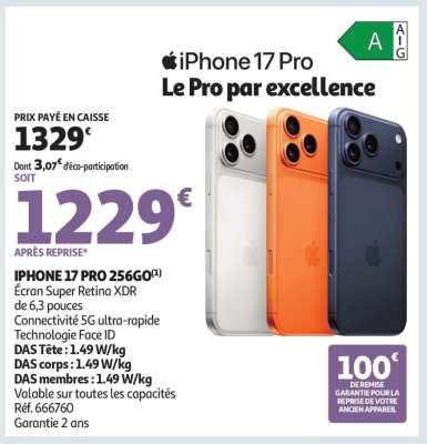 iPhone 17 Pro 256GO