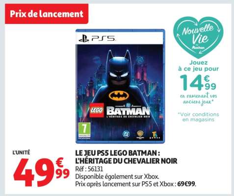 LE JEU PS5 LEGO BATMAN : L'HÉRITAGE DU CHEVALIER NOIR