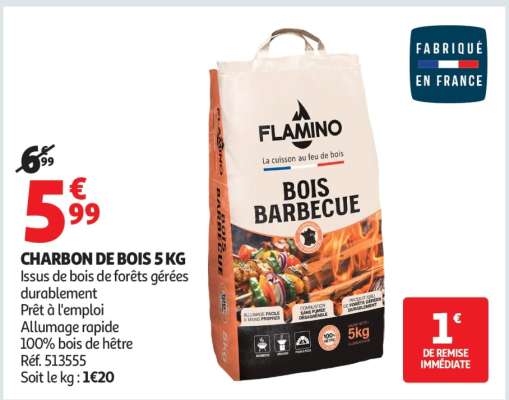 Charbon de bois 5 kg