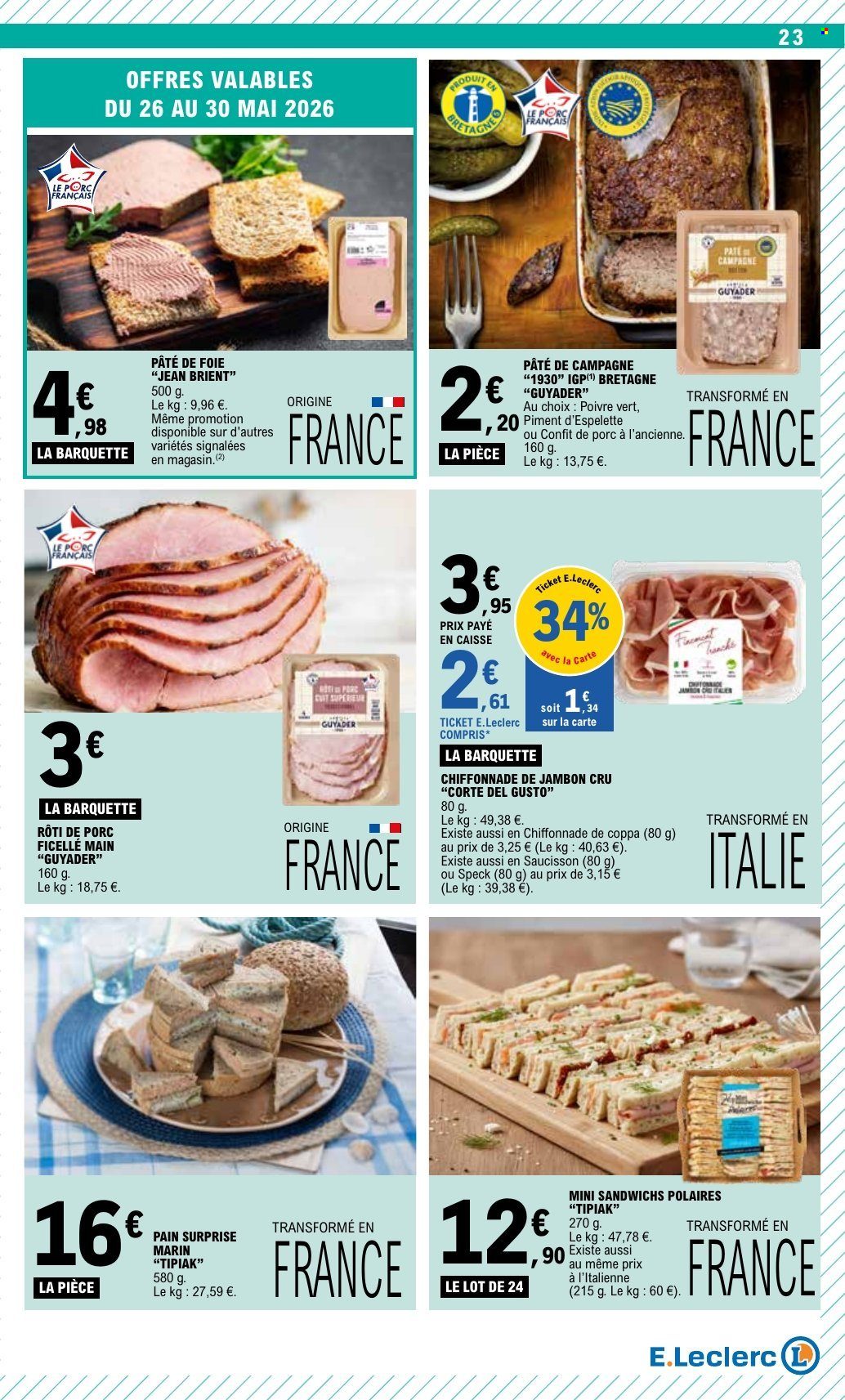 Catalogue E.Leclerc - 26/05/2026 - 06/06/2026. Page 23