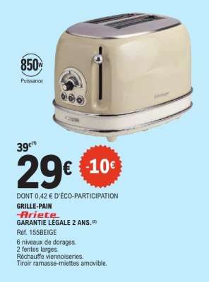 GRILLE-PAIN Ariete