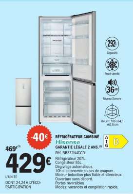 Réfrigérateur Combiné Hisense