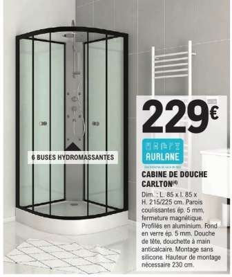 CABINE DE DOUCHE CARLTON