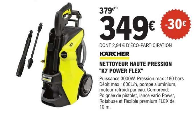 NETTOYEUR HAUTE PRESSION "K7 POWER FLEX"
