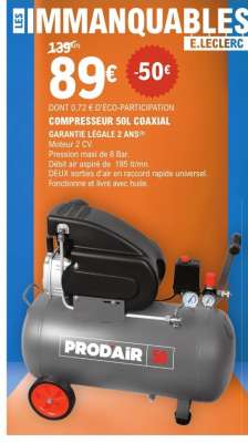 COMPRESSEUR 50L COAXIAL
