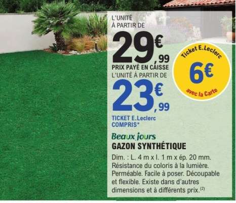 Gazon synthétique