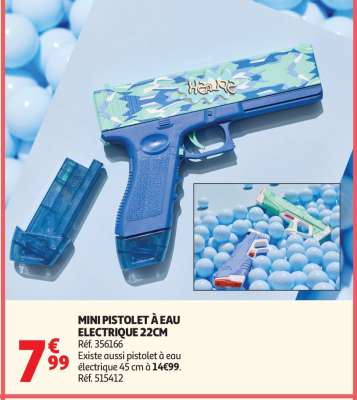 MINI PISTOLET À EAU ELECTRIQUE 22CM