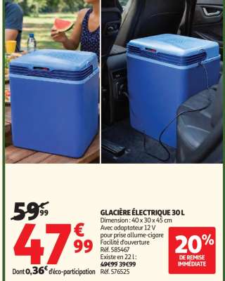 GLACIÈRE ÉLECTRIQUE 30 L