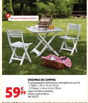 ENSEMBLE DE CAMPING