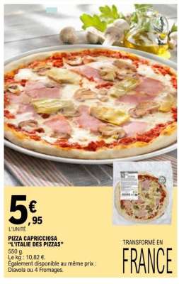 Pizza Capricciosa L'ITALIE DES PIZZAS