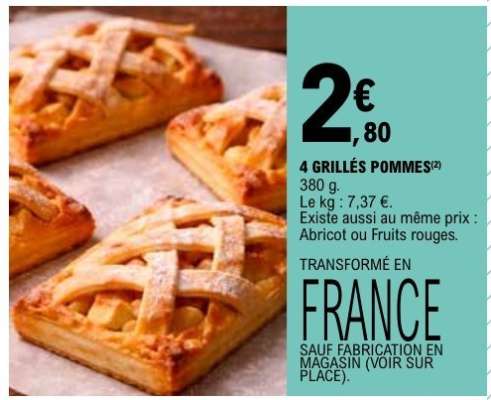 4 GRILLÉS POMMES