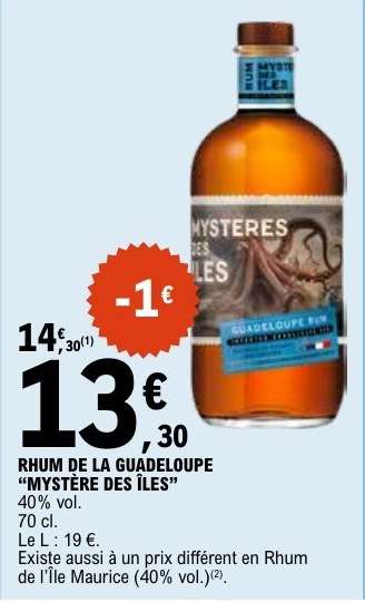 RHUM DE LA GUADELOUPE “MYSTÈRE DES ÎLES”