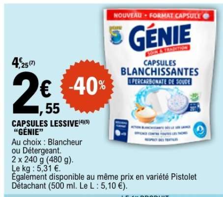 CAPSULES LESSIVE “GÉNIE”