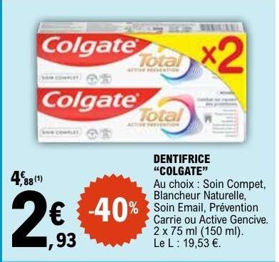 Dentifrice Colgate