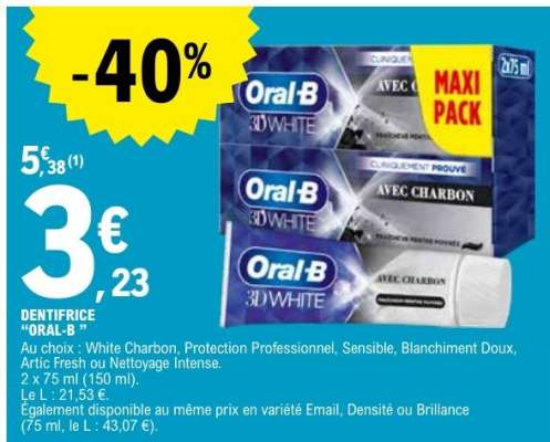 Dentifrice Oral B