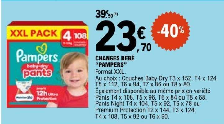 CHANGES BEBE “PAMPERS”