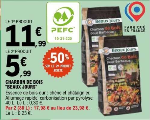 Charbon de Bois 'Beaux Jours'