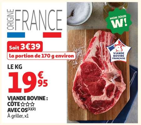 Viande Bovine : Côte