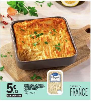 BRANDADE À LA MORUE PARMENTIÈRE FRAÎCHE "MAISON BRIAU"