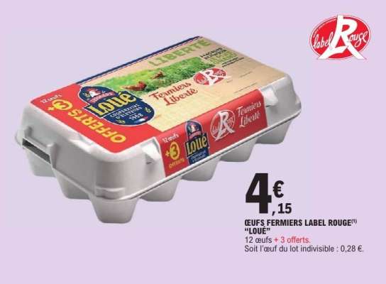 Oeufs Fermiers Label Rouge Loué