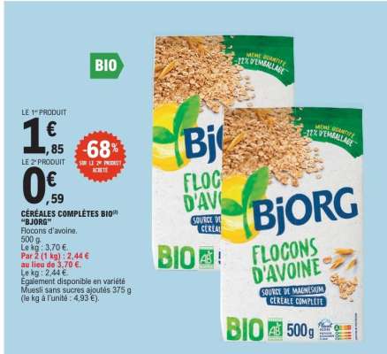 CÉRÉALES COMPLÈTES BIO® “BJORG”