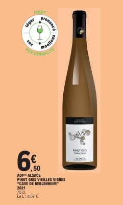 PINOT GRIS VIEILLES VIGNES "CAVE DE BEBLENHEIM" 2021