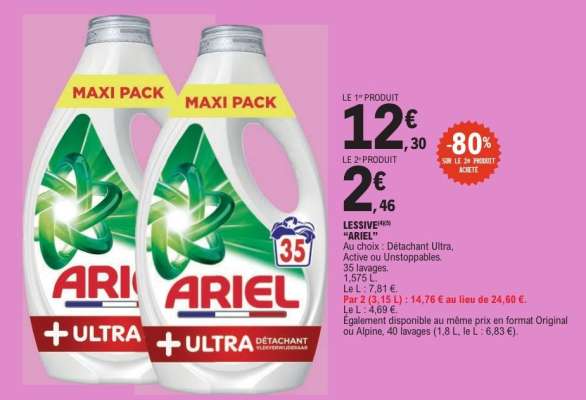 ARIEL + ULTRA DÉTACHANT