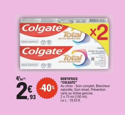 Dentifrice Colgate