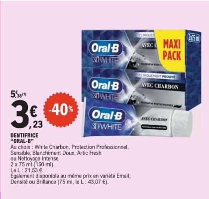 Dentifrice Oral B